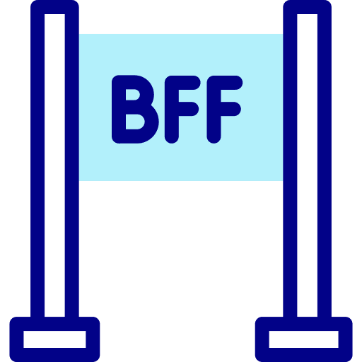 Best friend besties banner sign icon Best friend besties banner sign icon