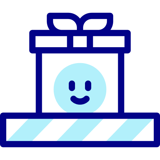 Gift box birthday present package icon Gift box birthday present package icon