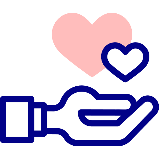 Hearts love and romance love honesty icon