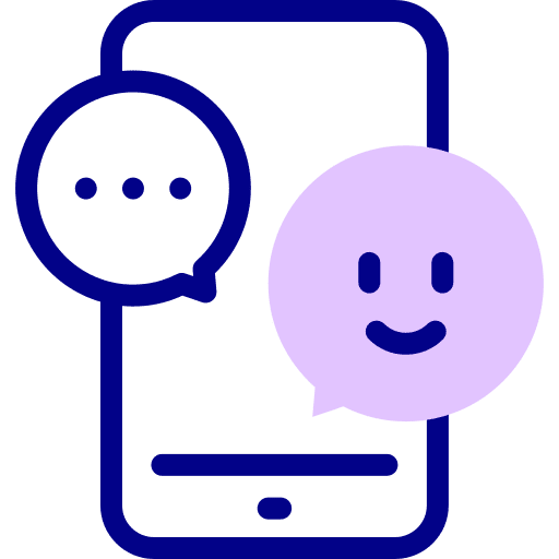 Chat communications chatting smartphone icon Chat communications chatting smartphone icon