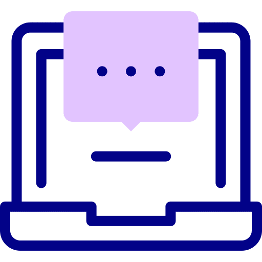 Chat communications computer speech bubble icon Chat communications computer speech bubble icon