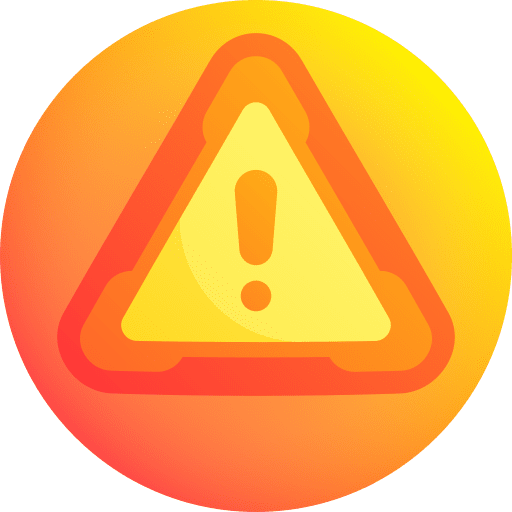 Warning sign exception danger signaling icon Warning sign exception danger signaling icon