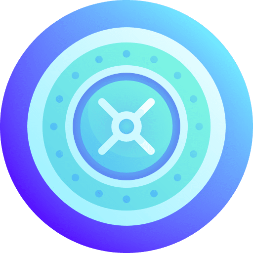 Vault locker business and finance safe icon Vault locker business and finance safe icon