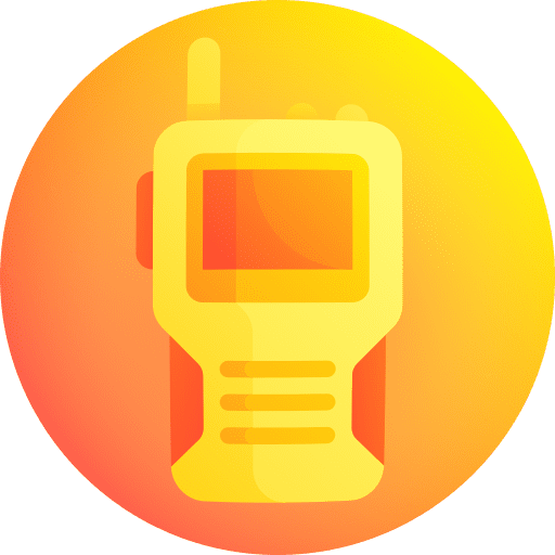 Walkie talkie radio electronics transmitter icon Walkie talkie radio electronics transmitter icon