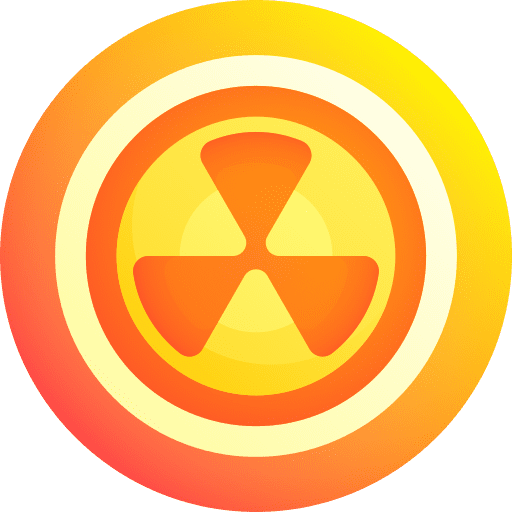 Radioactivity nuclear radiation signaling icon Radioactivity nuclear radiation signaling icon