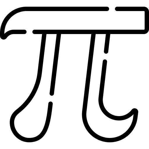 Pi irrational circumference pi icon