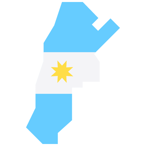 Argentina maps and location country argentina icon