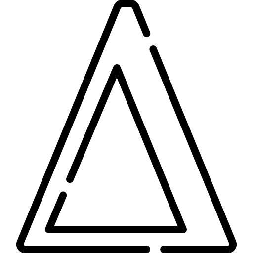Delta delta letter typography icon Delta delta letter typography icon