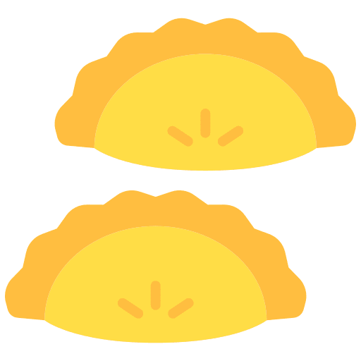 Pasty bread pasty meat icon