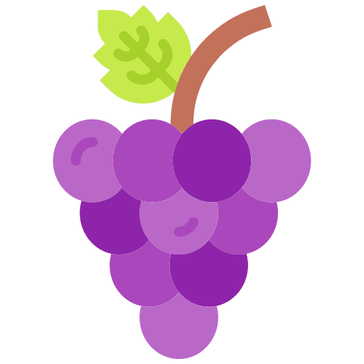 Grapes berry bouquet fruit icon Grapes berry bouquet fruit icon
