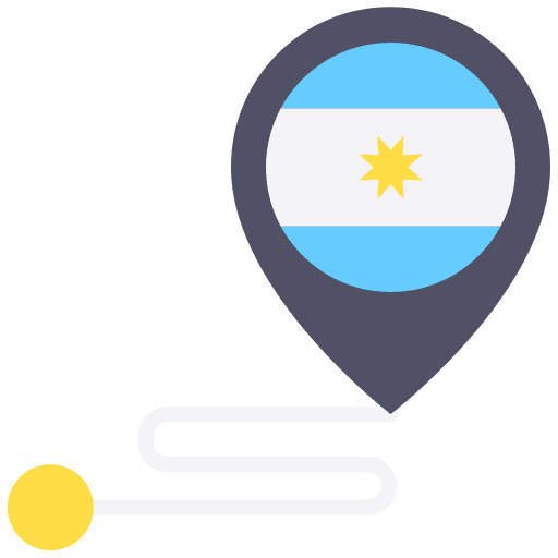 Route argentina location position icon Route argentina location position icon