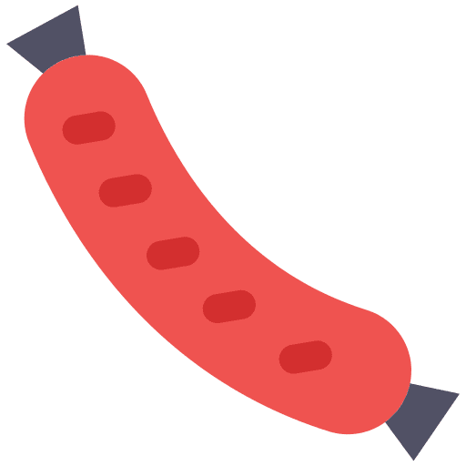 Sausage fast food barbecue sausage icon Sausage fast food barbecue sausage icon