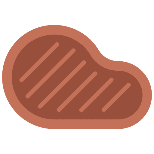Steak food and restaurant barbecue meat icon Steak food and restaurant barbecue meat icon