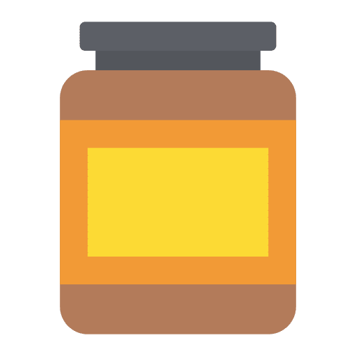 Butter jar honey jar container farm icon
