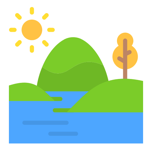 Lake mirage nature tropical icon Lake mirage nature tropical icon