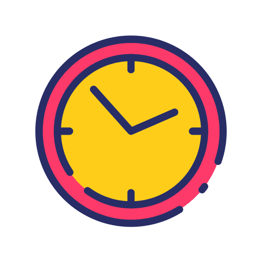 Clock clock time wall clock time and date icon