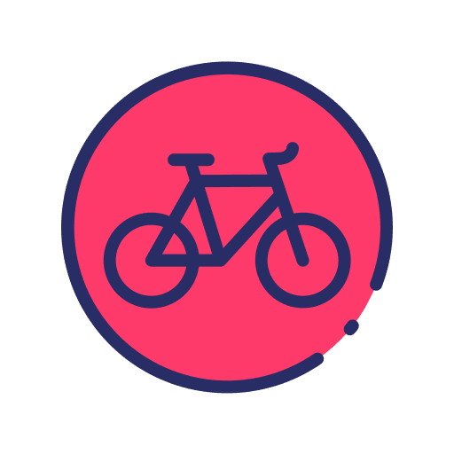 Bike lane traffic sign cycling circulation icon