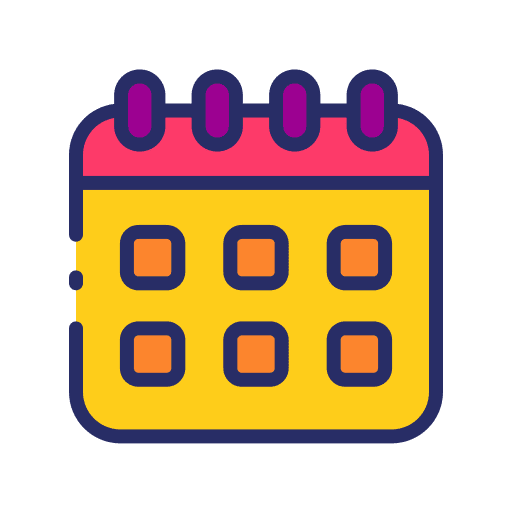 Calendar date time and date organization icon Calendar date time and date organization icon