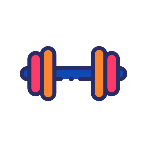 Crossfit sport dumbbell weights icon Crossfit sport dumbbell weights icon