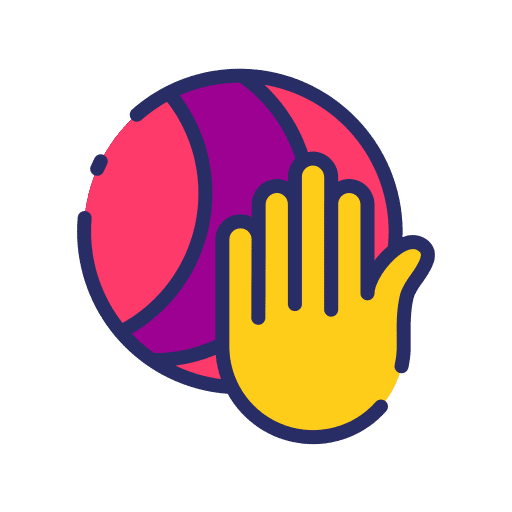 Handball handball exercise sports and competition icon