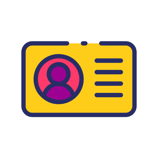 Membership press card membership id card icon