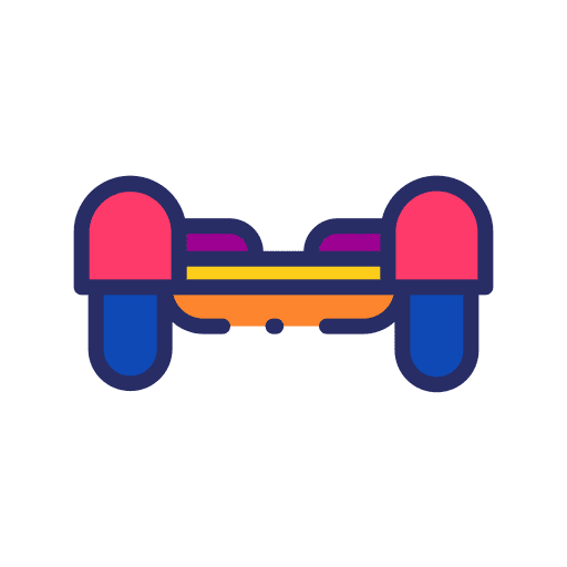 Hoverboard travel skateboard futuristic icon Hoverboard travel skateboard futuristic icon