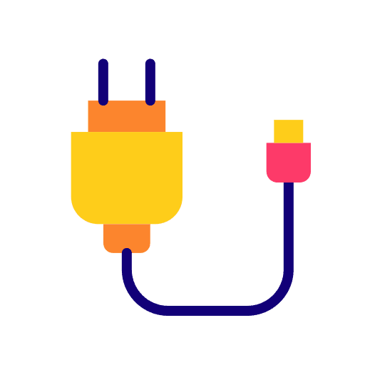 Charger cable electronics usb charger icon