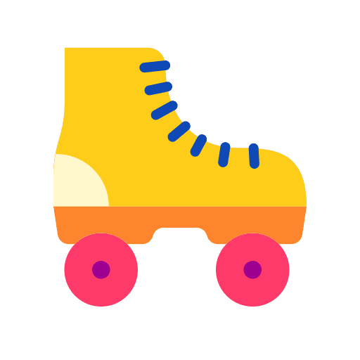 Rollerskate leisure skate shoes sport icon