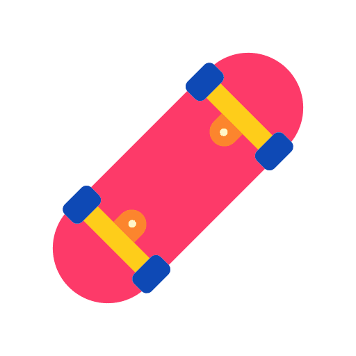 Skateboard skate skateboarding leisure icon