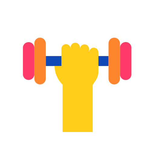 Training dumbbells weights weight icon