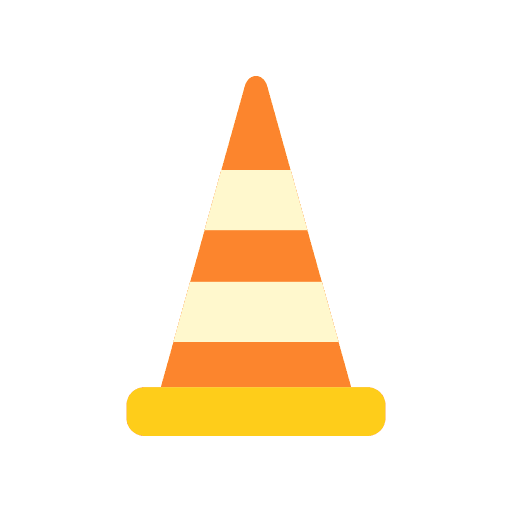 Cones traffic urban post icon
