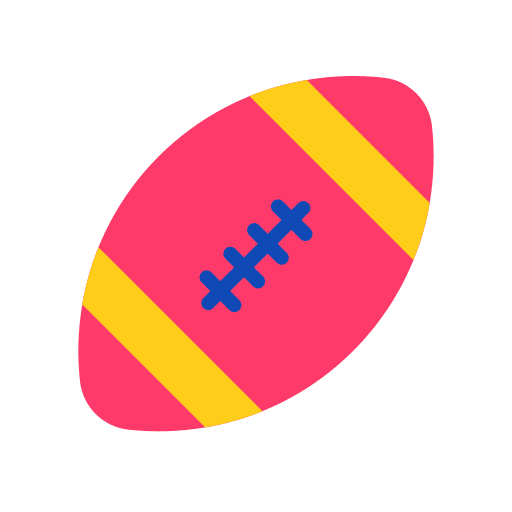 Football ball american football sport equipment icon