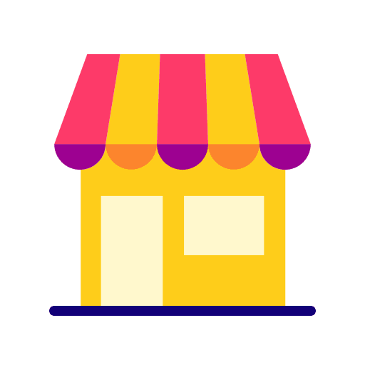 Shop restaurant coffee shop stores icon