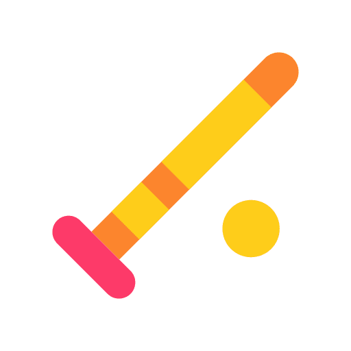 Stickball stick puck ice sports icon