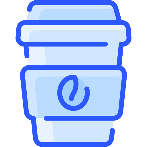 Coffee cup take away food and restaurant drink icon Coffee cup take away food and restaurant drink icon