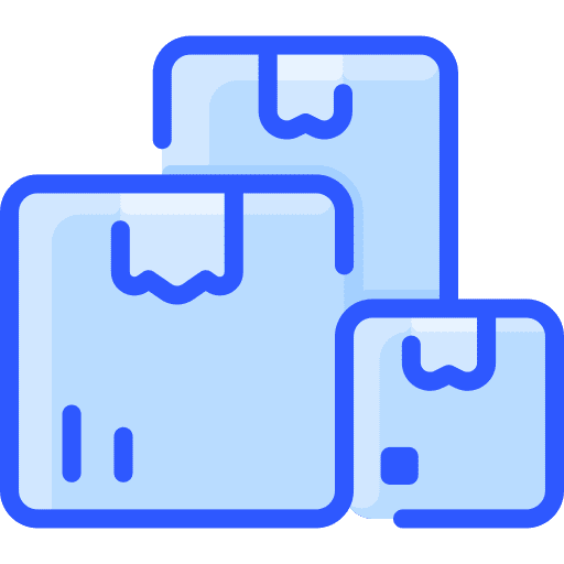 Box delivery packages stock icon