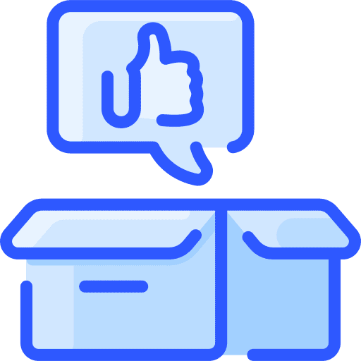 Review impression rate testimonial chat box icon Review impression rate testimonial chat box icon