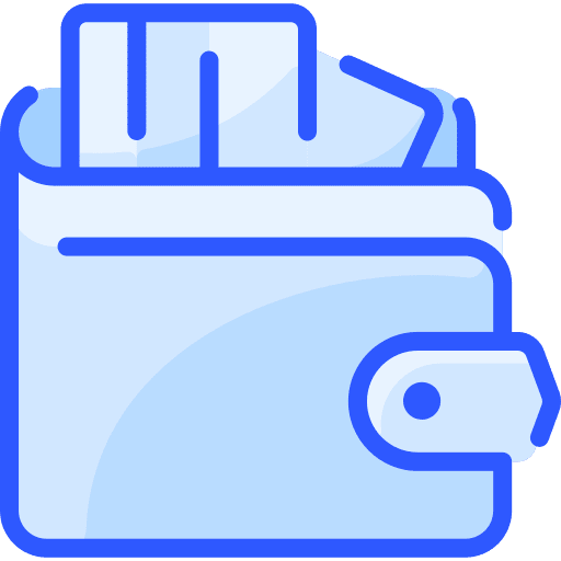 Wallet business and finance card wallet icon Wallet business and finance card wallet icon