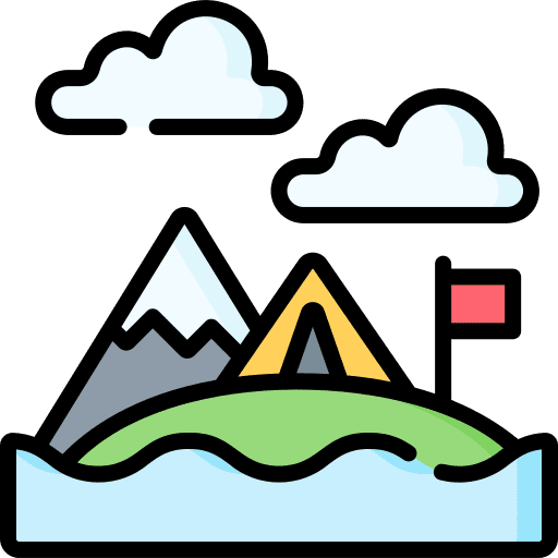 Camping holidays outdoor camping icon