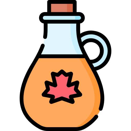 Maple syrup canada bottle sweet icon