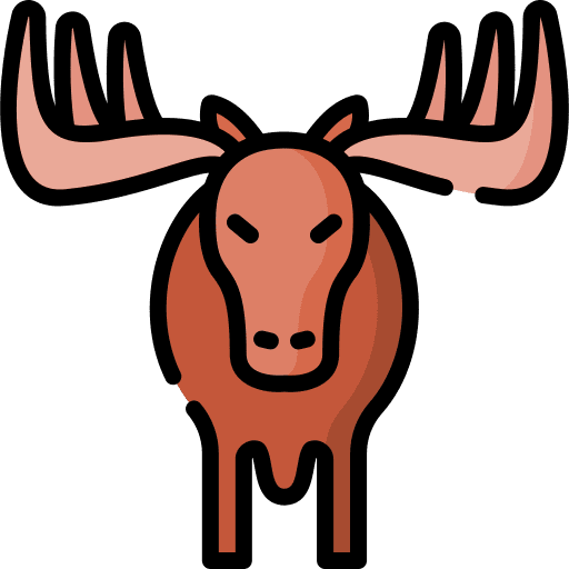 Moose animal kingdom wildlife deer icon