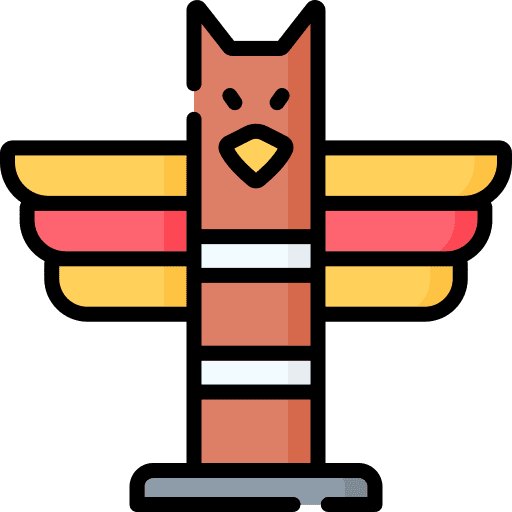Totem landmark canada art icon Totem landmark canada art icon