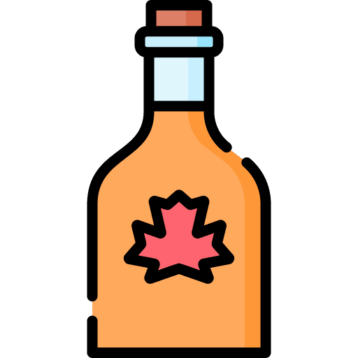 Maple syrup food and restaurant maple leaf gastronomy icon Maple syrup food and restaurant maple leaf gastronomy icon