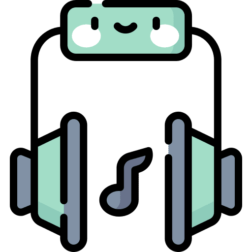 Headphones device music and multimedia headphones icon