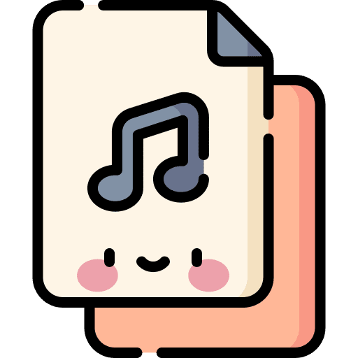 Music file music file mp3 file musical note icon