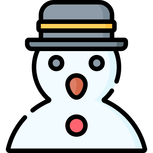 Snowman hat xmas christmas icon Snowman hat xmas christmas icon