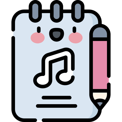 Songwriter composer writer quaver icon