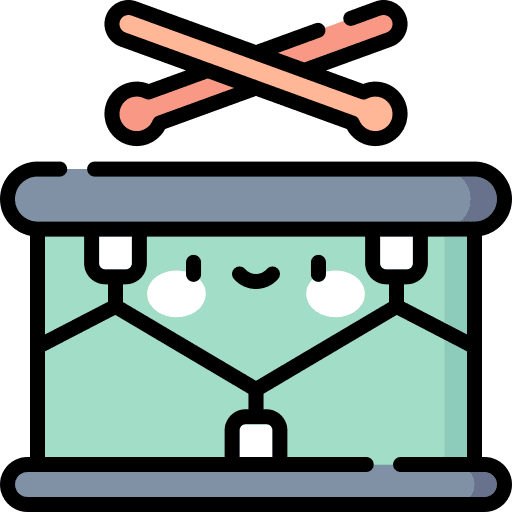Drum music drum percussion instrument icon