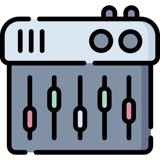 Equalizer electronics music mixer music and multimedia icon