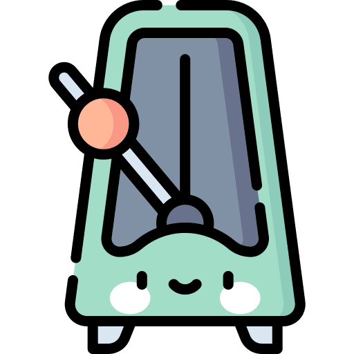 Metronome music rhythm metronome icon